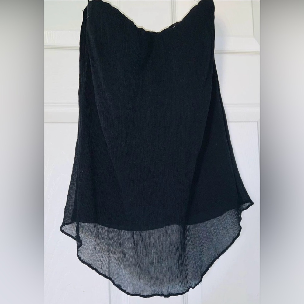Bebe Black Strapless Top Size Small